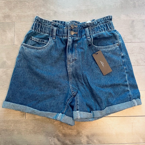 Vero Moda paperbag denim short - Picture 1 of 4